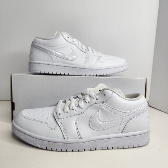 Air Jordan 1 Low Triple White Size 10.5 Women / Size 9 Men - Picture 1 of 8